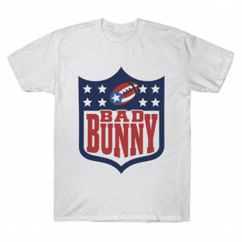 Bad Bunny Super Bowl US Flag Shield Graphic Tee