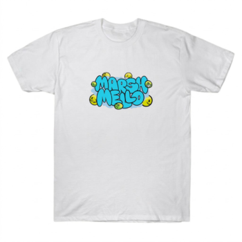 Marshmello Graffiti Smiley Graphic T-Shirt