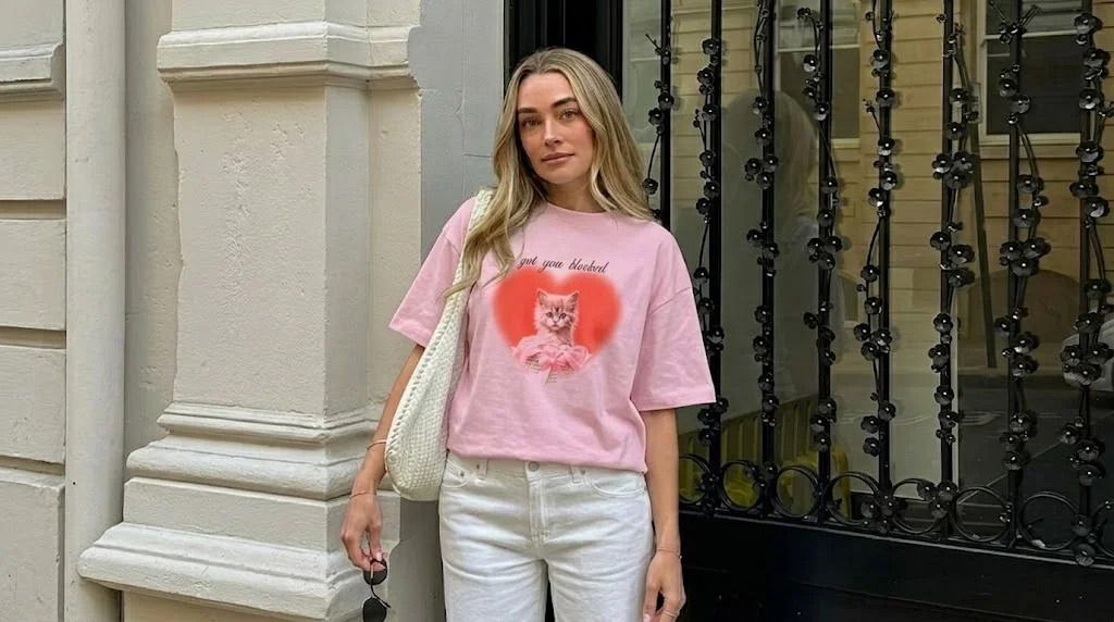 Sabrina Carpenter Got You Blocked Cat Aesthetic Tee