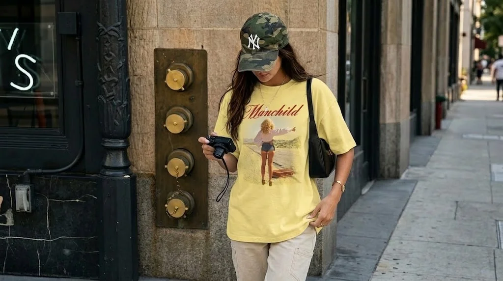 Sabrina Carpenter Manchild Hitchhiker Graphic Tee