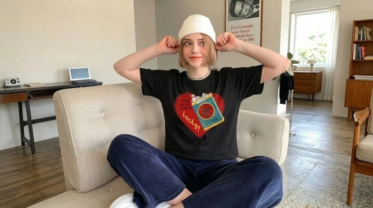 Sabrina Carpenter Feeling Lucky Retro Graphic Tee