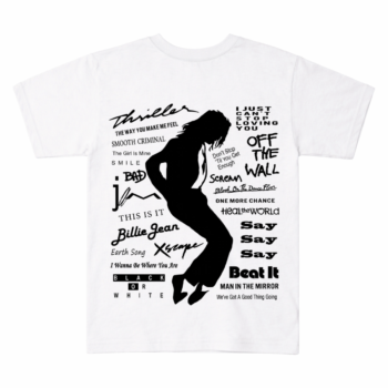 Michael Jackson Legendary Songs Silhouette Tee