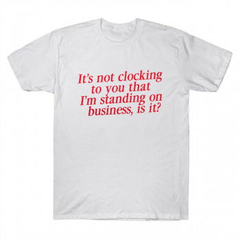 Justin Bieber Standing On Business Typo Tee