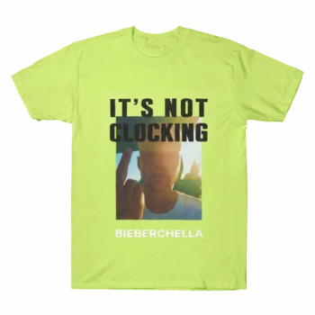 Justin Bieber Coachella Its Not Clocking Tee