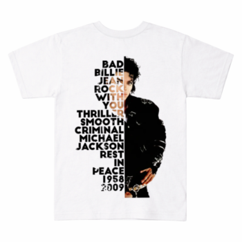 Michael Jackson Tribute Song List Graphic Tee