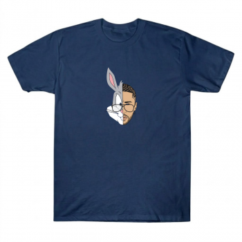 Bad Bunny Split Face Rabbit Graphic Tee