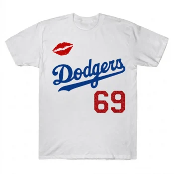 Sabrina Carpenter Dodgers 69 Two-Sided Graphic Tee