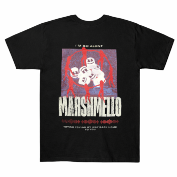 Marshmello Paradise Alone Retro Graphic Tee