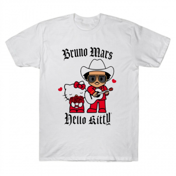 Bruno Mars Hello Kitty Cowboy Gothic Tee