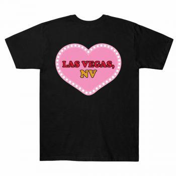 Bruno Mars Hello Kitty Las Vegas Heart Tee Back