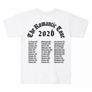 Bruno Mars Hello Kitty The Romantic Tour Tee Back