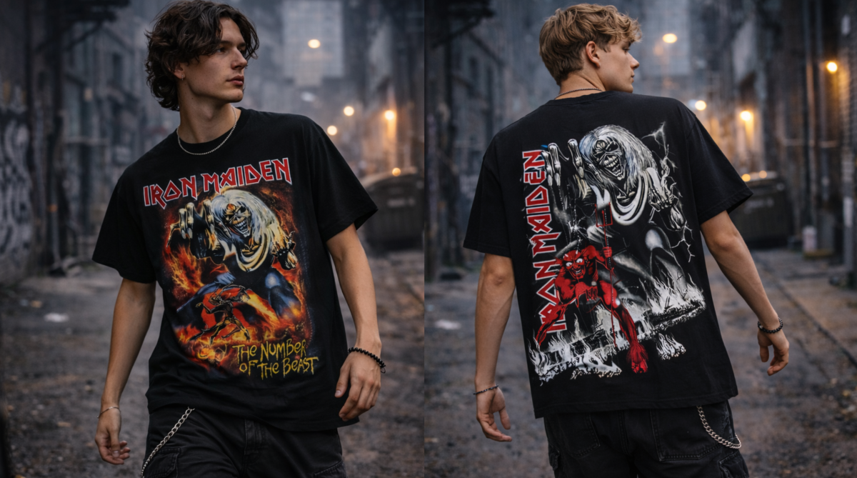 Iron Maiden Number Beast Iconic Star T-shirt
