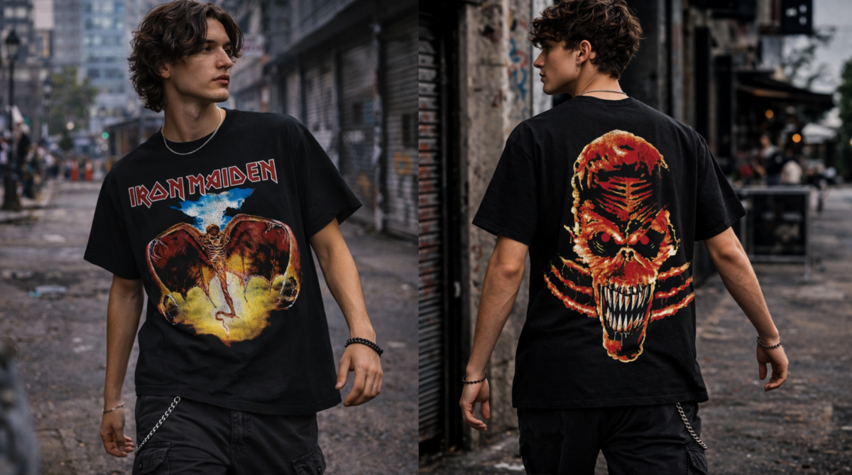 Iron Maiden Angel Beast Iconic Star T-shirt