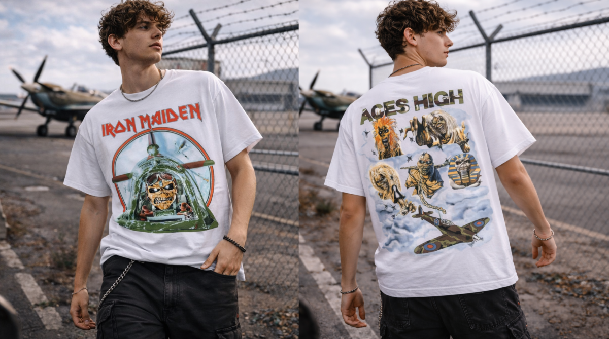 Iron Maiden Aces High Iconic Star T-shirt 4 Iron Maiden Aces High Iconic Star T-shirt