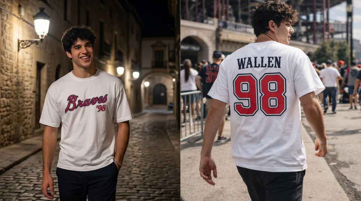 Morgan Wallen Braves 98 Varsity T-shirt 4 Morgan Wallen Braves 98 Varsity T-shirt