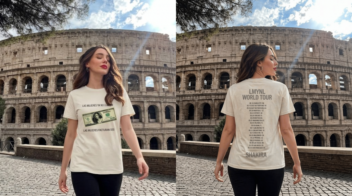 Shakira Las Mujeres Facturan Iconic Star Tee