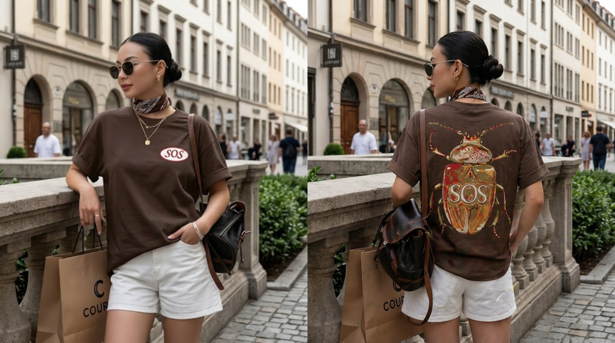 SZA SOS Beetle Patch Two Sided Graphic Tee