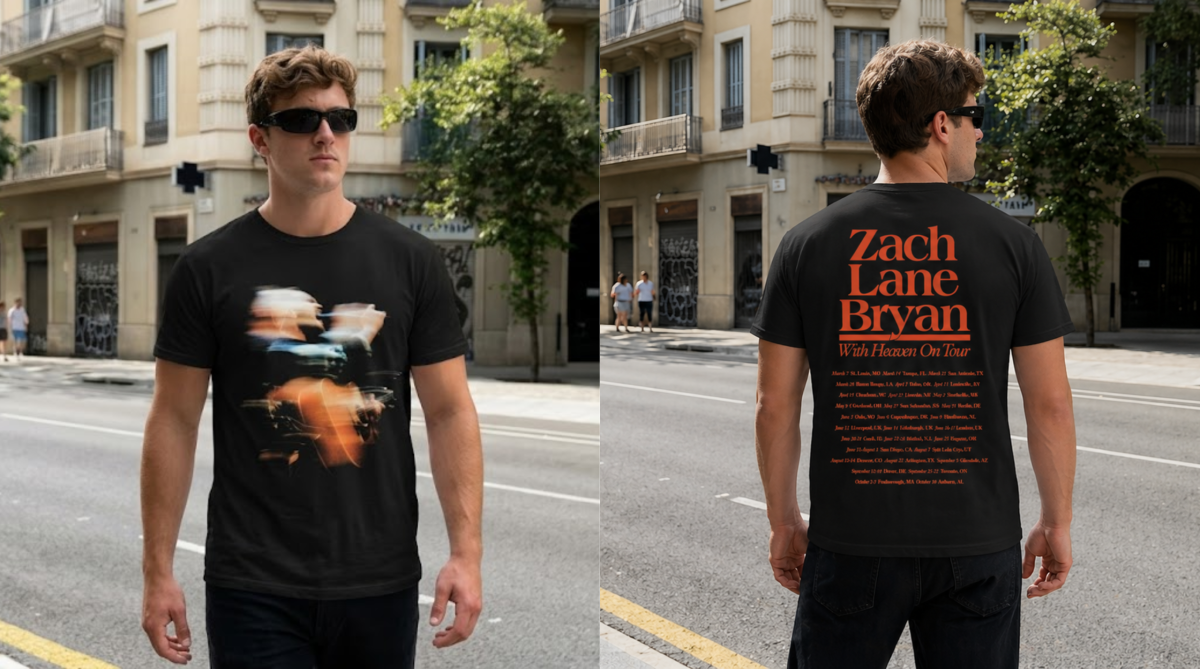 Zach Bryan Heaven On Tour 2025 Retro Piece Tee