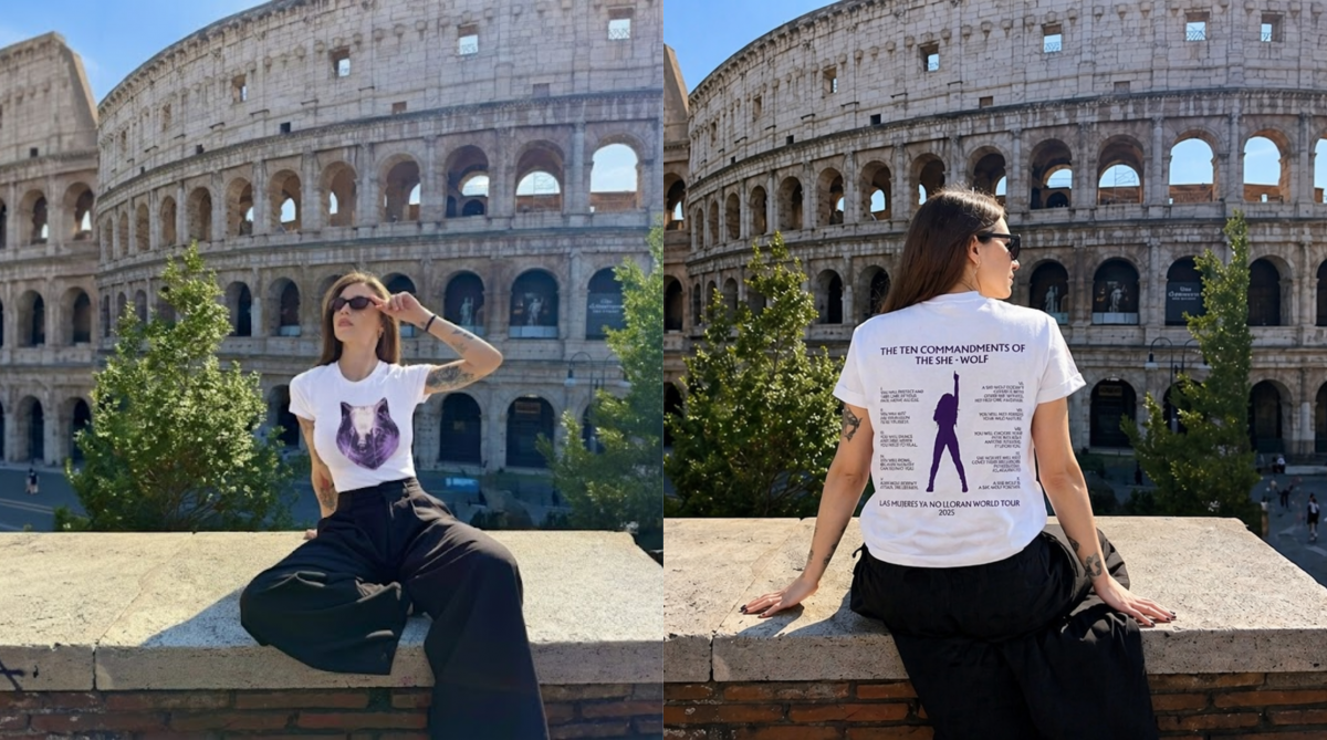 Shakira She Wolf Laser Eyes Iconic Star Tee