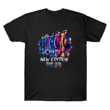 New Edition Tour 2026 Trendy Watercolor T-shirt