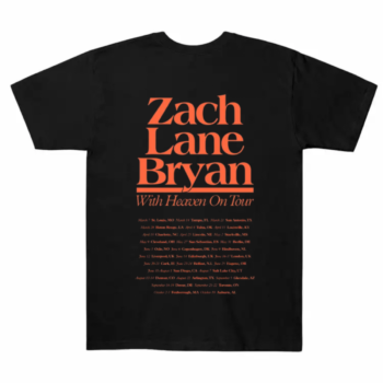 Zach Bryan Heaven On Tour 2026 Retro Piece Tee