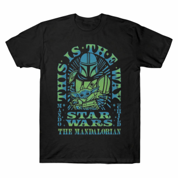 The Mandalorian And Grogu Vibrant Retro Arch Tee