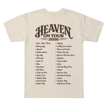 Zach Bryan Heaven On Tour 2026 Western Tee