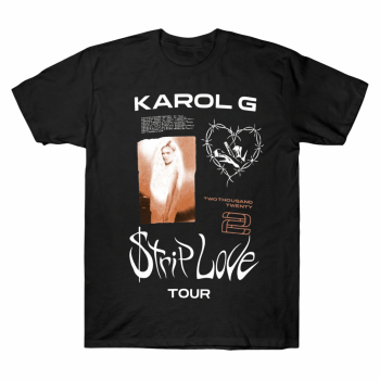 Karol G Strip Love Tour Festival T-shirt