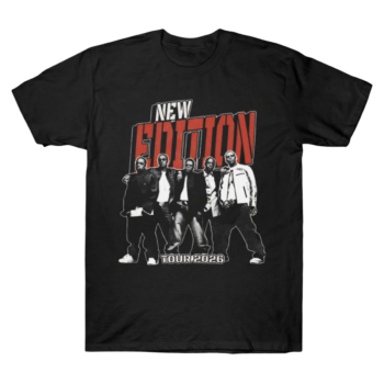 New Edition Tour 2026 Trendy Block Letter Tee