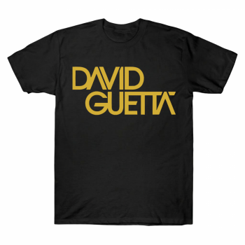 David Guetta Gold Logo Iconic Star T-shirt