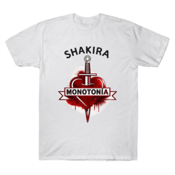 Shakira Monotonia Heart Dagger Iconic Star Tee