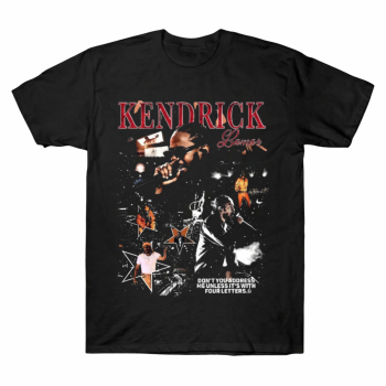 Kendrick Lamar Four Letters Vintage Collage Tee
