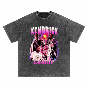 Kendrick Lamar Vintage Collage Purple Star Tee