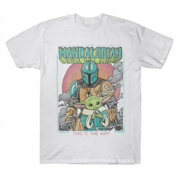 The Mandalorian And Grogu Vintage Comic Star Tee
