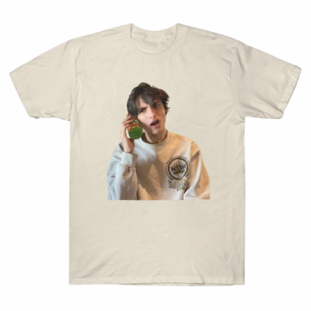 Finn Wolfhard Green Juice Phone Graphic T-shirt