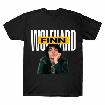 Finn Wolfhard Yellow Box Graphic T-shirt