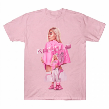 Karol G Pink Hair Teddy Bear T-shirt