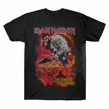 Iron Maiden Number Beast Iconic Star T-shirt