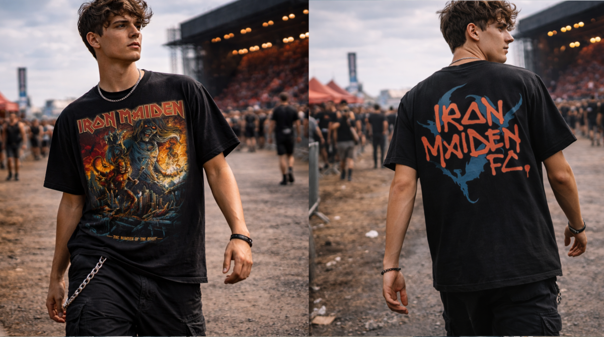 Iron Maiden Number Beast Double-Sided T-shirt 4 Iron Maiden Number Beast Double-Sided T-shirt