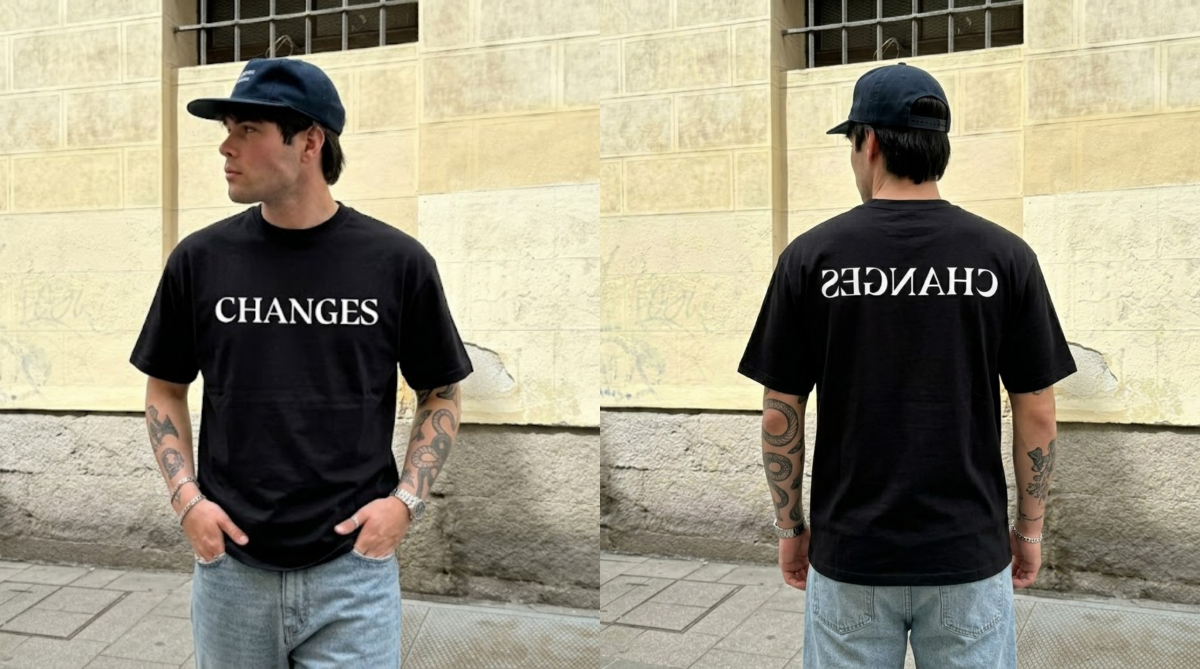 Justin Bieber Changes Mirror Script Tee Lifestyle