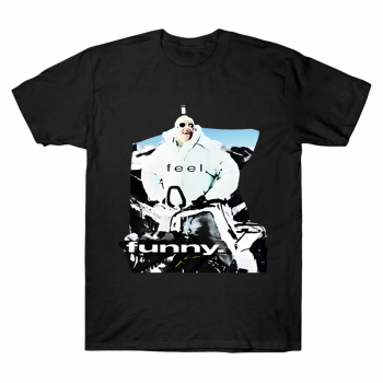 Justin Bieber Feel Funny Snowmobile Graphic Tee