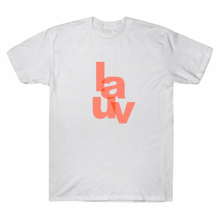Lauv Overlapping Typography Graphic Tee