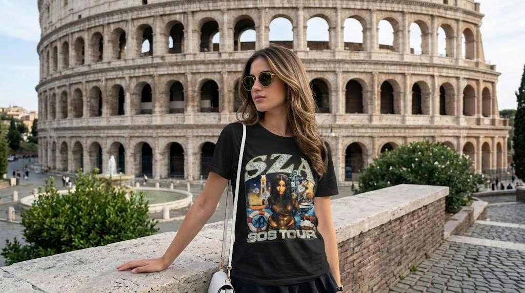 SZA SOS World Tour 2026 Retro Trendy Tee