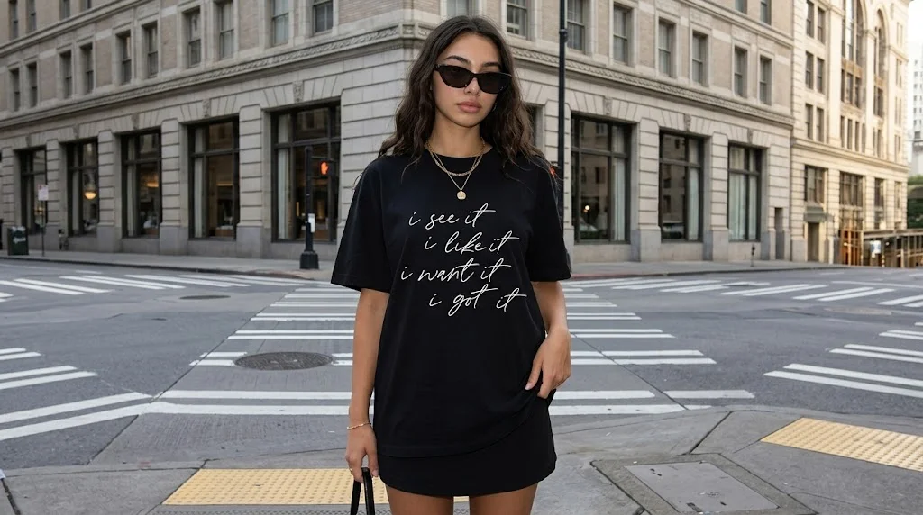 Ariana Grande 7 Rings Lyric Aesthetic Graphic Tee