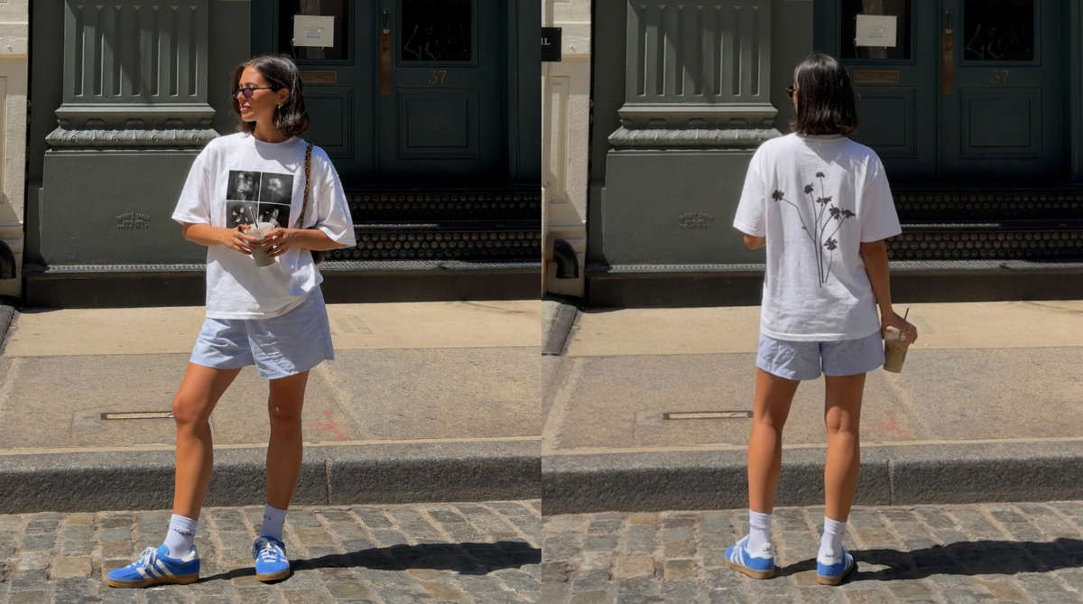 Ariana Grande Petal Tile Photo Graphic Tee