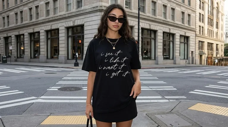 Ariana Grande 7 Rings Lyric Aesthetic Graphic Tee