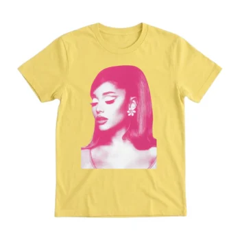 Ariana Grande Pink Portrait Graphic Tee