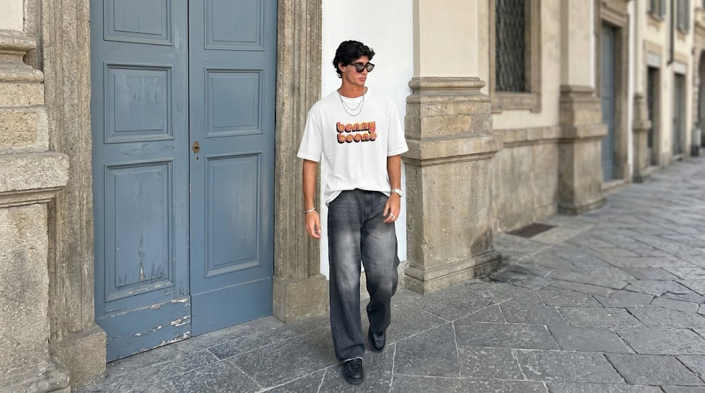 Benson Boone Retro Bubble Typography Tee