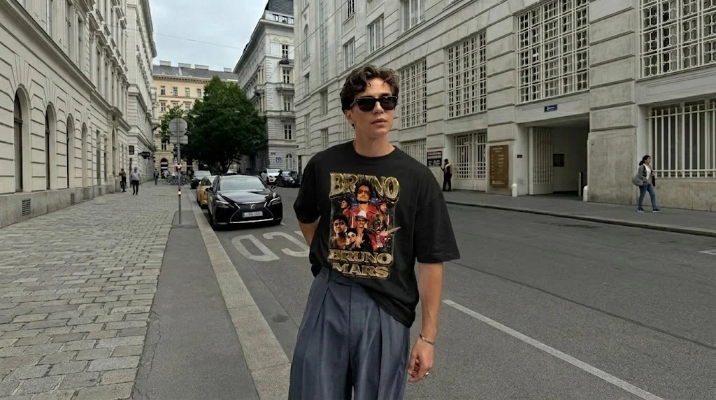 Bruno Mars Vintage Gold Metallic Graphic Tee 4 Bruno Mars Vintage Gold Metallic Graphic Tee