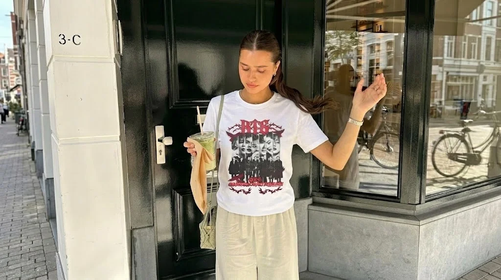 BTS Bangtan Sonyeondan Gothic Metal Graphic Tee